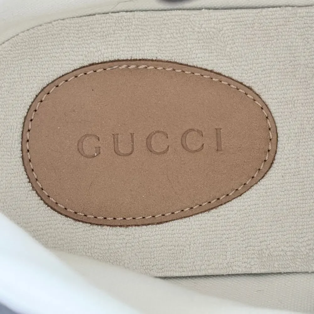 Gucci Tortuga Macro GG Canvas High-Top Sneaker Camel Ebony Sz 12.5 NIB